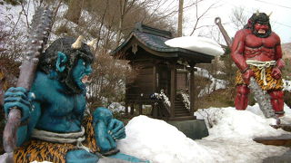 至るところに鬼のスポット