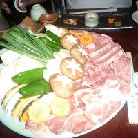 夕食の鉄板焼きコース