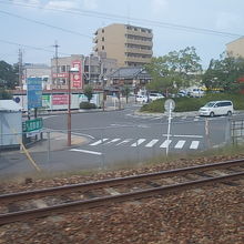 駅前の風景