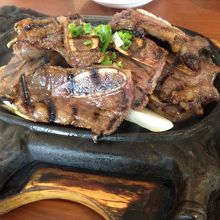 鉄板カルビ焼き