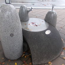 水琴窟を兼ねている水飲み場