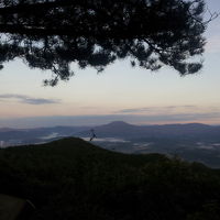 展望台から中津川の町が