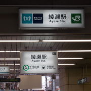 地下鉄駅とJR駅が一緒になっています