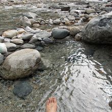 足湯の所です。