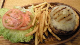 レイクタウンでハンバーガー