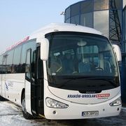 Wroclaw～Krakow間が僅か3時間10分の夢の高速バス Link-Bus 