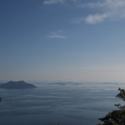 牡蠣いかだとおだやかな瀬戸内の景色　＠弥山（宮島）