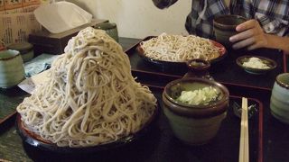 もり蕎麦が温かい（汗）