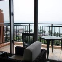 座っていても海が見えました