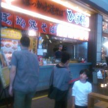 入間アウトレット２階のフードコートです。