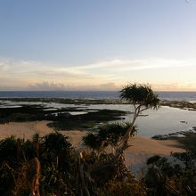 すぐ前にはビーチが