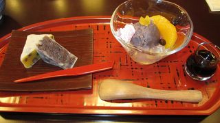 きんつばがもちっとして美味しい♪