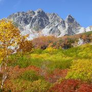 北穂高岳から奥穂高岳の途中の涸沢岳