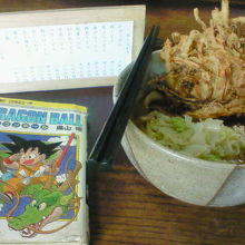 天ぷらもうどんもボリューム満点です。