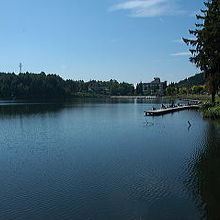 湖面が美しいです