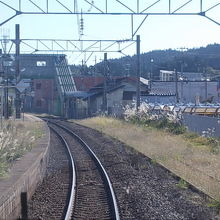 駅の遠景