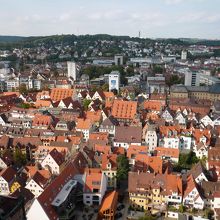 階段の途中の景色