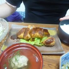 チキンカツ定食９８０円