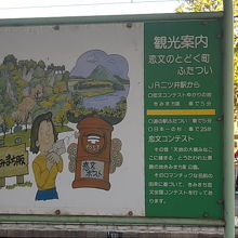 ホームに設置されている案内板