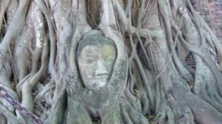 有名な仏頭。