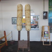 ユニークなきりたんぽの像