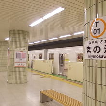 駅ホームの様子