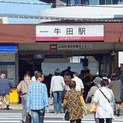 牛田駅は京成線への連絡駅