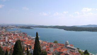 シベニクの街を展望できる要塞