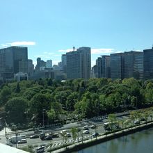 近くのビルから見た日比谷公園