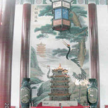 中には鶴の絵と鶴鳴楼の模型がある。