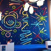 親子の北壁と名付けられたボルダリング用の壁。4歳から