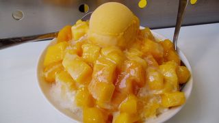 新鮮なマンゴーが美味しい