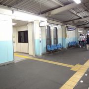 東武伊勢崎線との乗換駅
