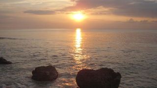 夕陽がきれいでした。