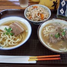 うるくそばのセット。これで５５０円！