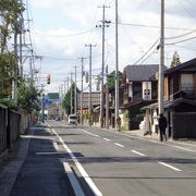 寺町街の黒塀通りにある蕎麦屋