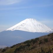 富士山、芦ノ湖が同時に