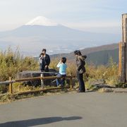 富士を背にばっちり写真