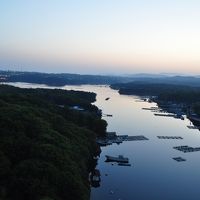 ホテル屋上は解放されていて英虞湾が一望できます