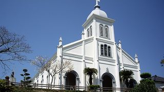 白い建物がすばらしかった大江天主堂