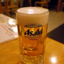 生ビール 中ジョッキ ￥５００−