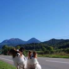 お店駐車場からの景色