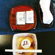 名物栗だんごを頂きました。