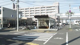 縦に長い駅