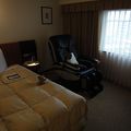 マッサージチェア付の部屋でくつろげました！