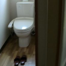 改装済みトイレ。