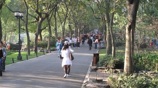 西湖十景の一つ　ゆっくりと散策するのには良いところです