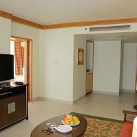 8階のスイートのリビング