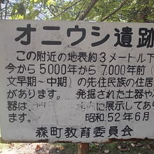 遺跡であることがひっそりと説明されていました