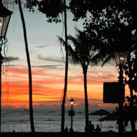 ワイキキビーチの夕焼け